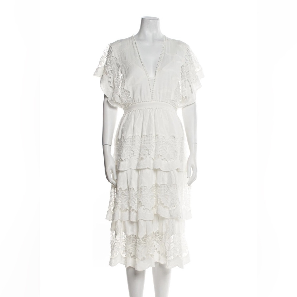 Elegant White Lace Dress